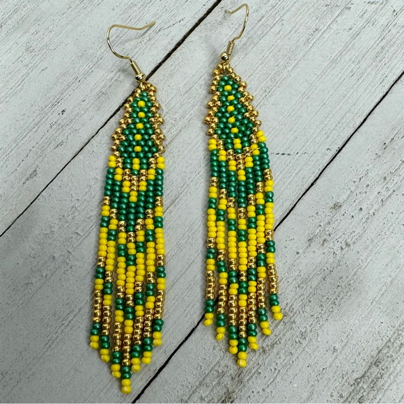 Handmade | Jewelry | Handmade Seed Bead Beaded Earrings Native American ...